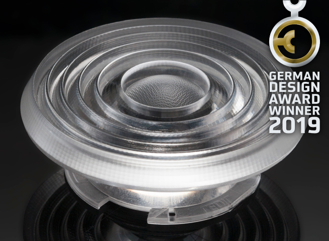 GERMAN DESIGN AWARD winner LEDiL MOLLY LED optics